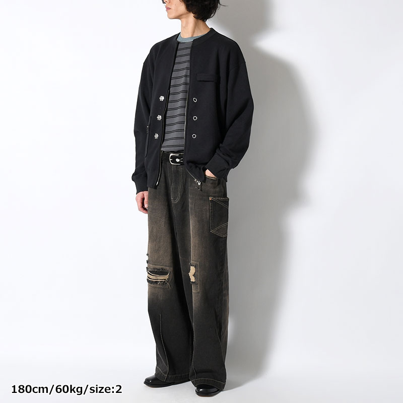 SWEAT ZIP CARDIGAN -3.COLOR-