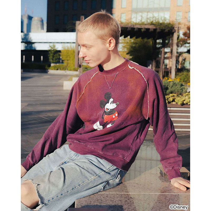 MICKEY MOUSE VINTAGE SWEAT -2.COLOR-