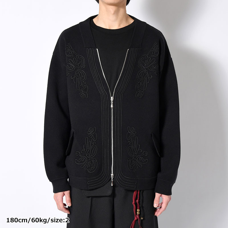 DECORATIVE ZIP KNIT -3.COLOR-