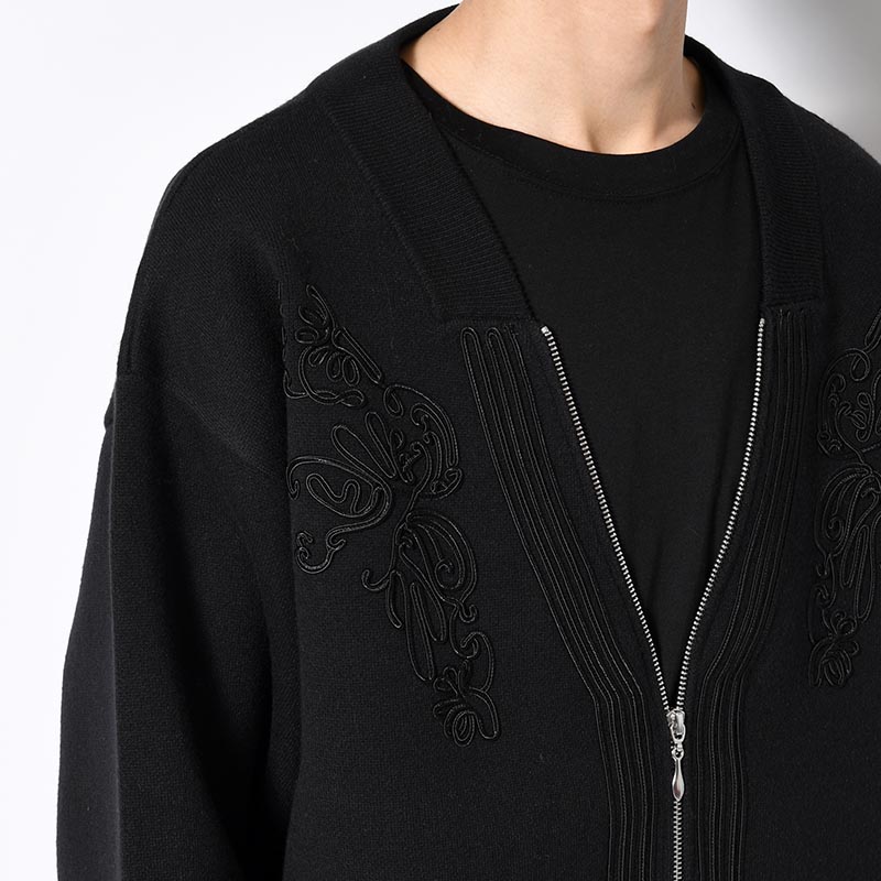 DECORATIVE ZIP KNIT -3.COLOR-