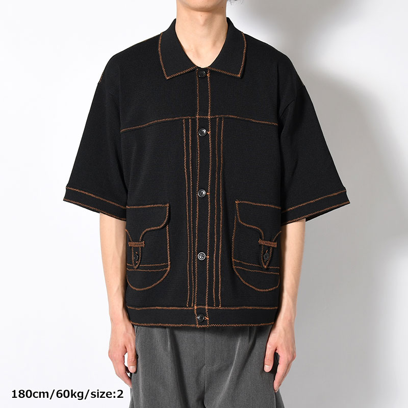 STITCH KNIT SHIRT -3.COLOR-