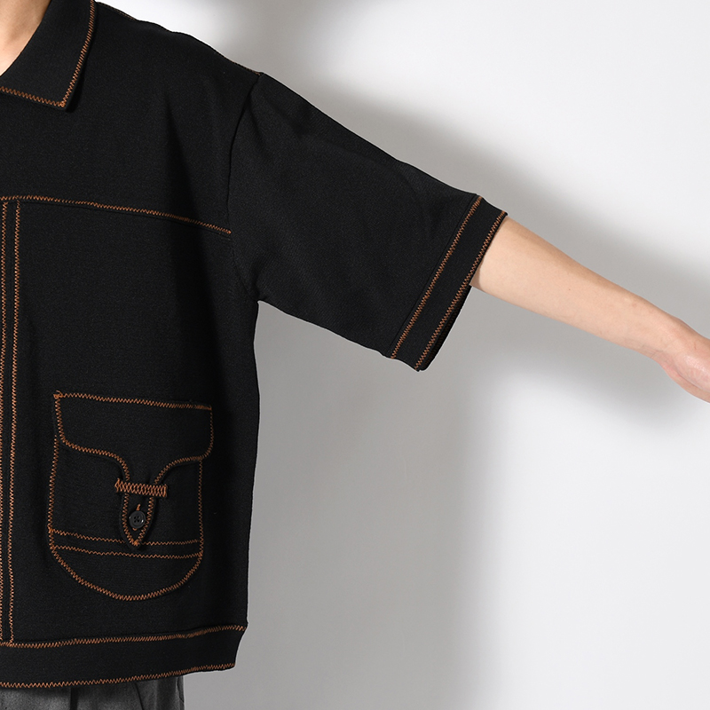 STITCH KNIT SHIRT -3.COLOR-