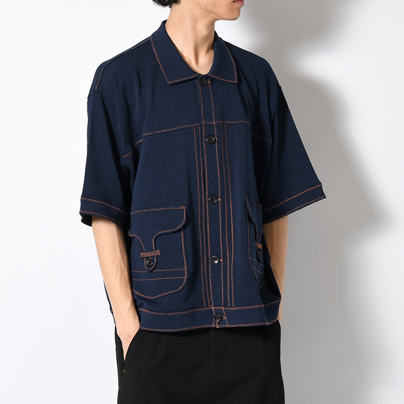 STITCH KNIT SHIRT -3.COLOR-