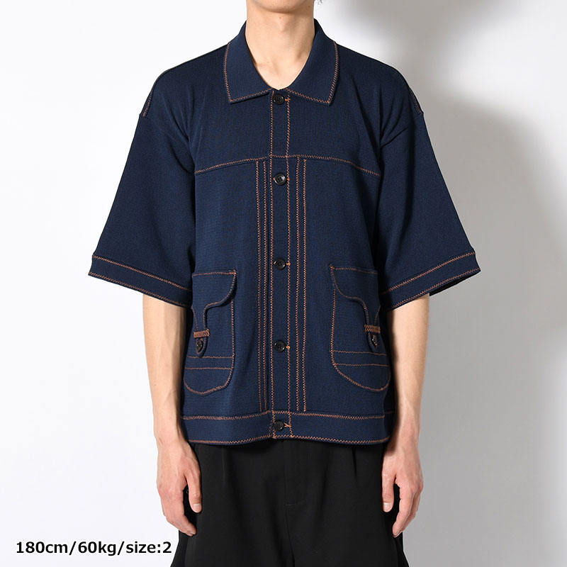 STITCH KNIT SHIRT -3.COLOR-