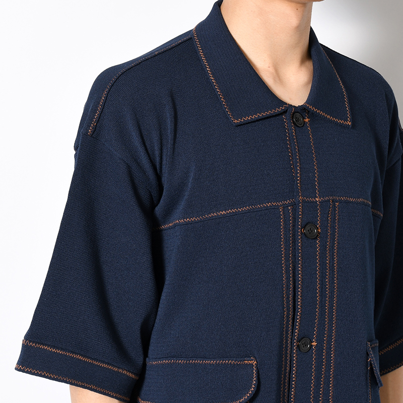 STITCH KNIT SHIRT -3.COLOR-