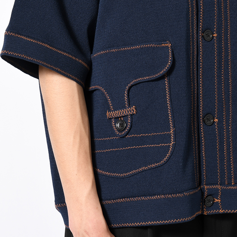 STITCH KNIT SHIRT -3.COLOR-