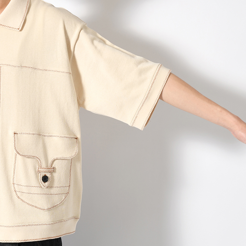 STITCH KNIT SHIRT -3.COLOR-