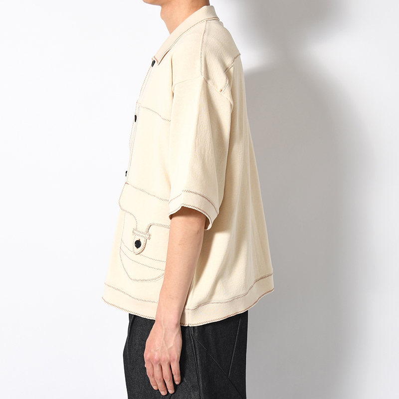 STITCH KNIT SHIRT -3.COLOR-