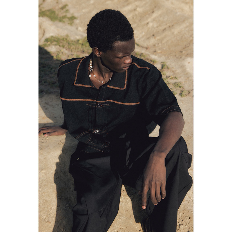 STITCH KNIT SHIRT -3.COLOR-