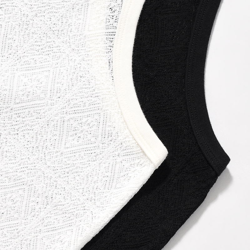 MESH JACQUARD TANKTOP -2.COLOR-