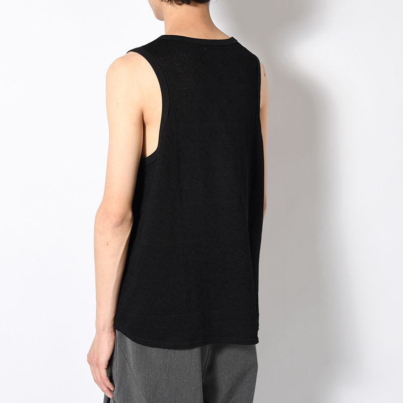 MESH JACQUARD TANKTOP -2.COLOR-