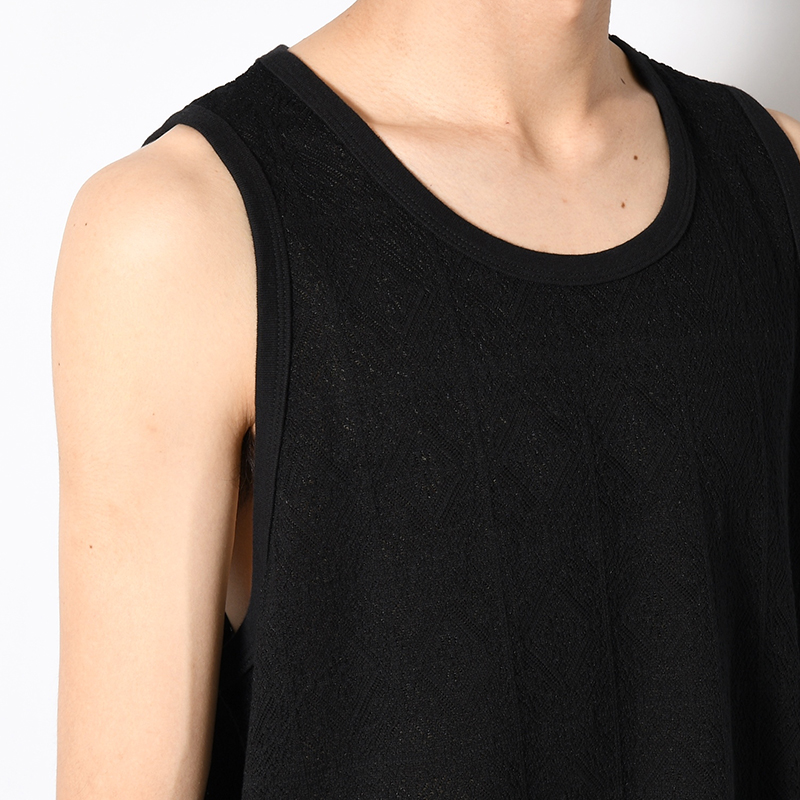 MESH JACQUARD TANKTOP -2.COLOR-