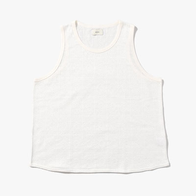 MESH JACQUARD TANKTOP -2.COLOR-