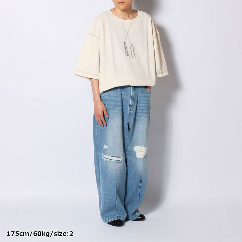 GIMA WAFFLE TEE -2.COLOR-