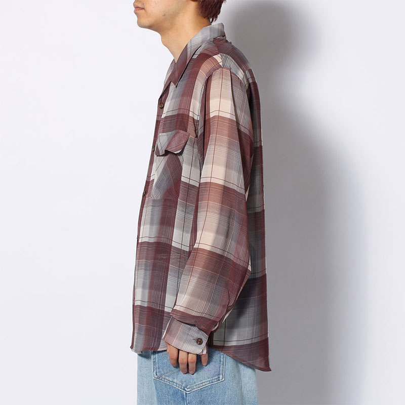 SHEER CHECK SHIRT -3.COLOR-
