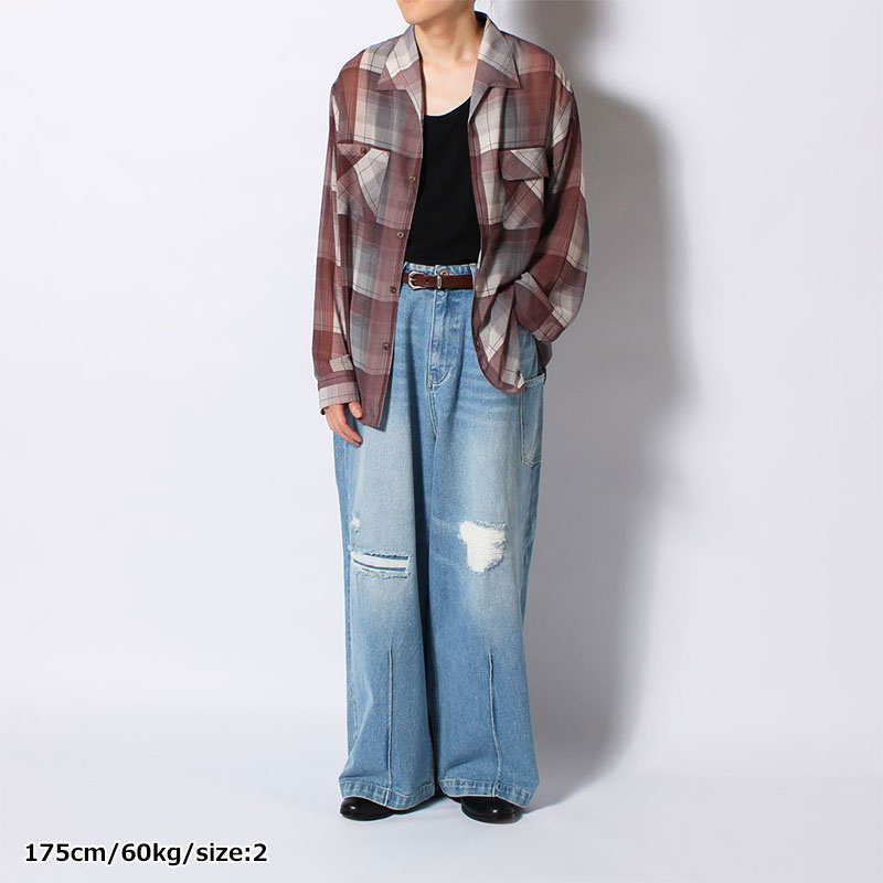 SHEER CHECK SHIRT -3.COLOR-