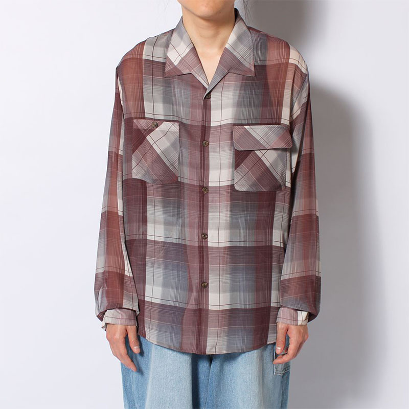 SHEER CHECK SHIRT -3.COLOR-