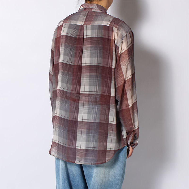 SHEER CHECK SHIRT -3.COLOR-