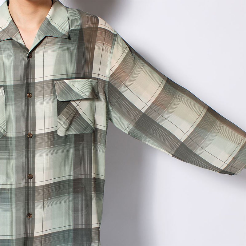 SHEER CHECK SHIRT -3.COLOR-