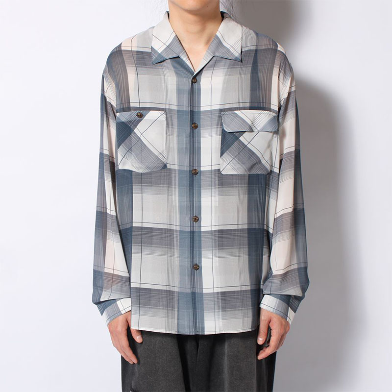 SHEER CHECK SHIRT -3.COLOR-