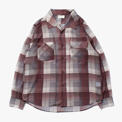 SHEER CHECK SHIRT -3.COLOR-