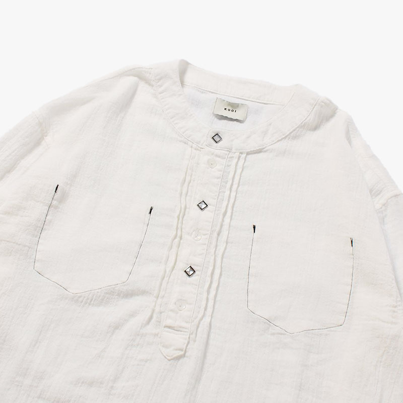 PAINTER HENRY NECK SHIRT -2.COLOR-