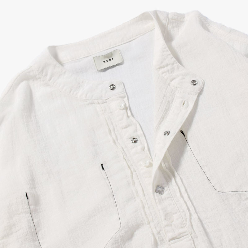 PAINTER HENRY NECK SHIRT -2.COLOR-