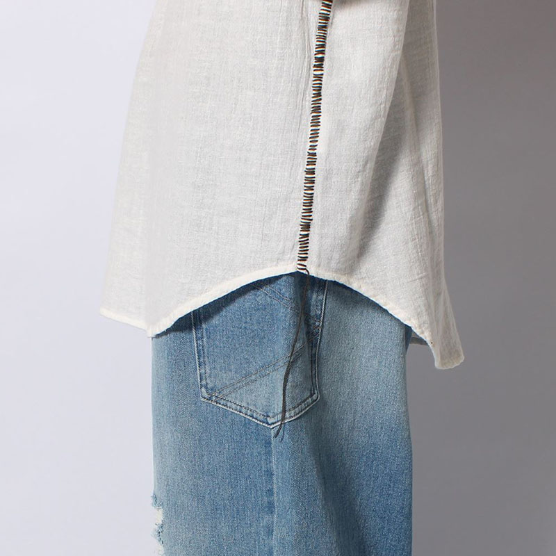 PAINTER HENRY NECK SHIRT -2.COLOR-