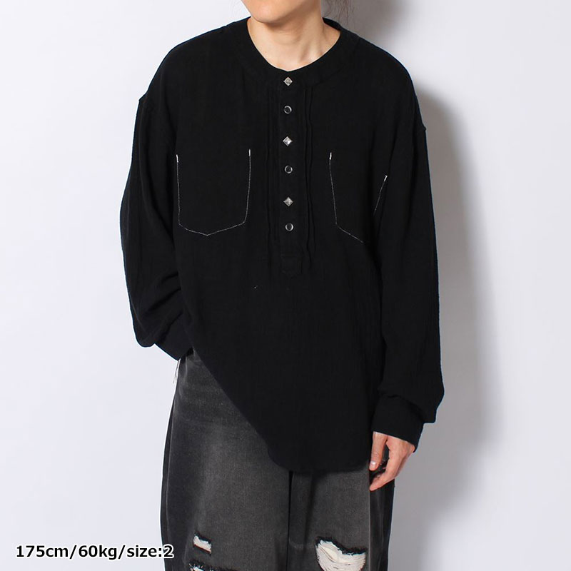 PAINTER HENRY NECK SHIRT -2.COLOR-
