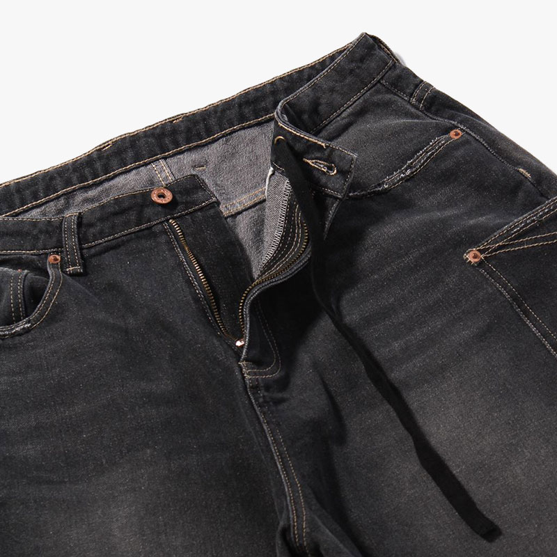 SUPER WIDE DAMAGE DENIM PANTS -2.COLOR-