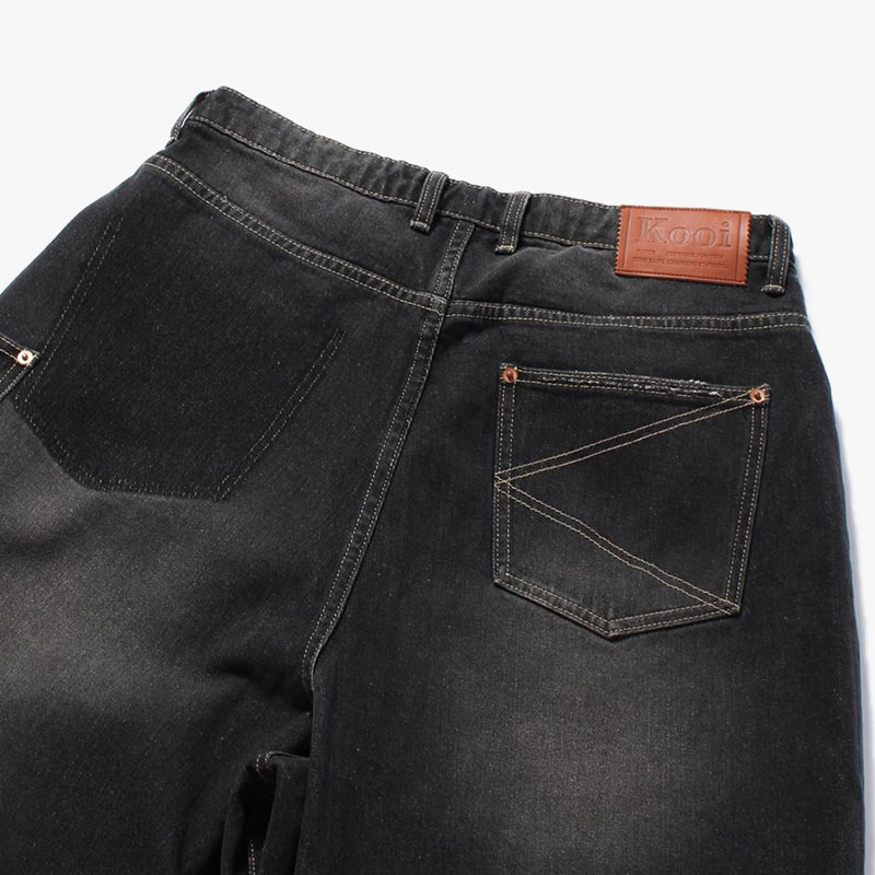 SUPER WIDE DAMAGE DENIM PANTS -2.COLOR-