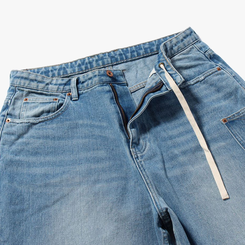 SUPER WIDE DAMAGE DENIM PANTS -2.COLOR-