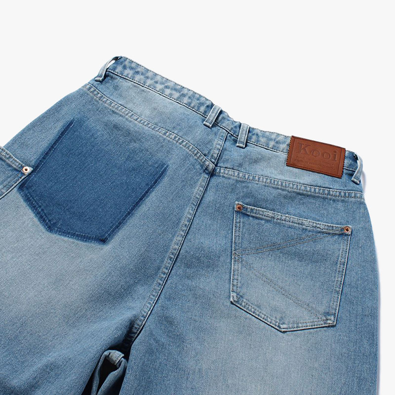 SUPER WIDE DAMAGE DENIM PANTS -2.COLOR-