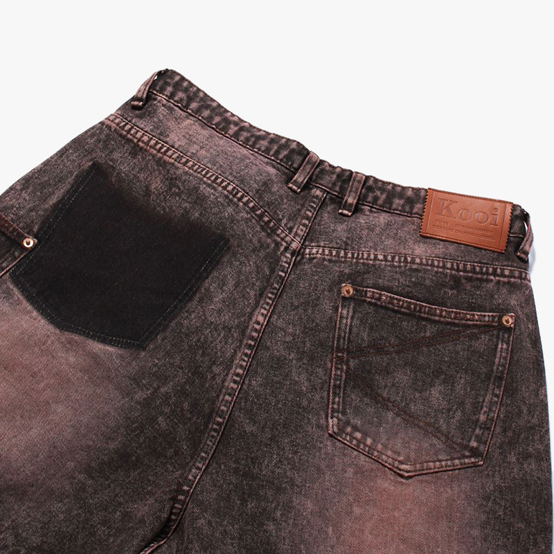 SUPER WIDE DAMAGE DENIM PANTS -2.COLOR-