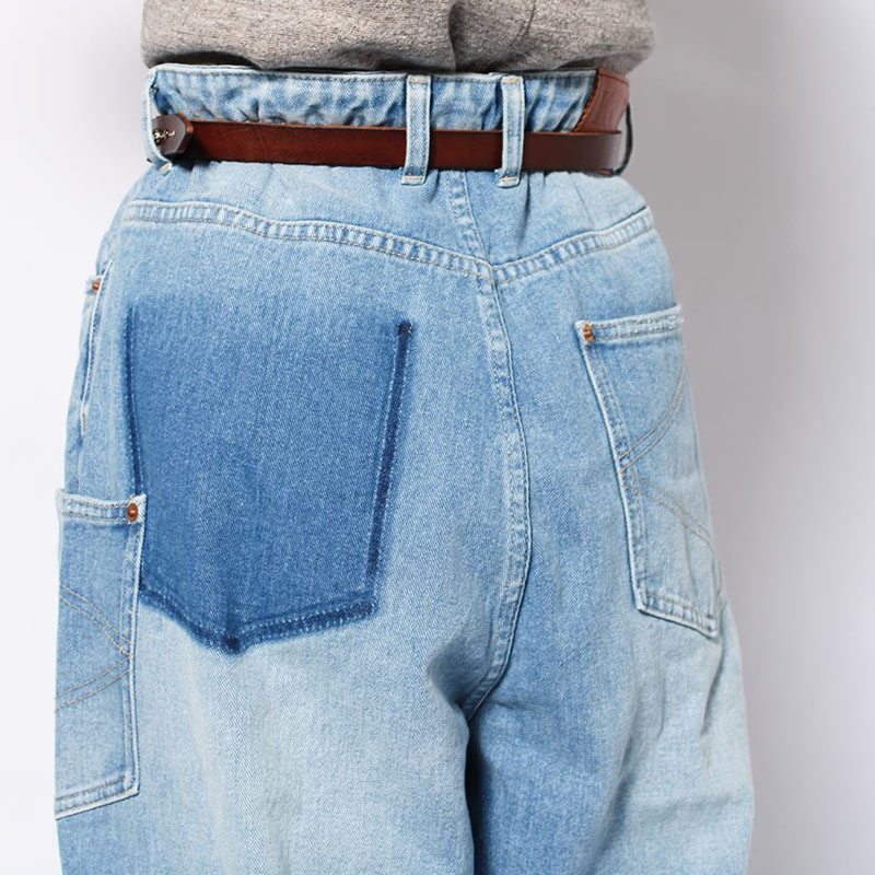 SUPER WIDE DAMAGE DENIM PANTS -2.COLOR-