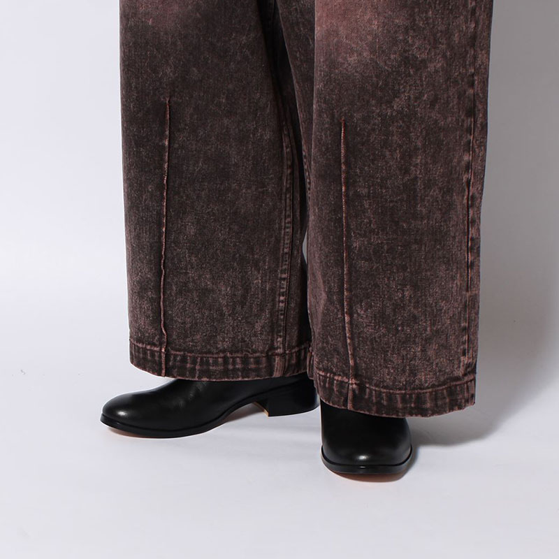 SUPER WIDE DAMAGE DENIM PANTS -2.COLOR-