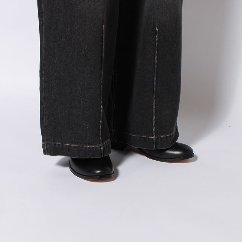 SUPER WIDE DAMAGE DENIM PANTS -2.COLOR-
