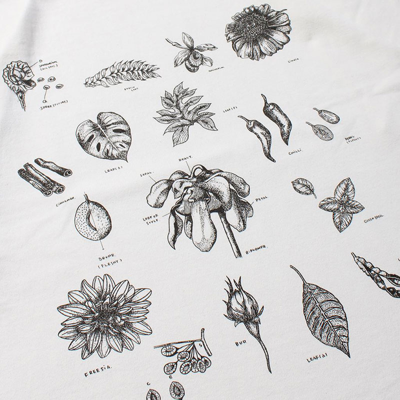 BOTANICAL TEE -2.COLOR-