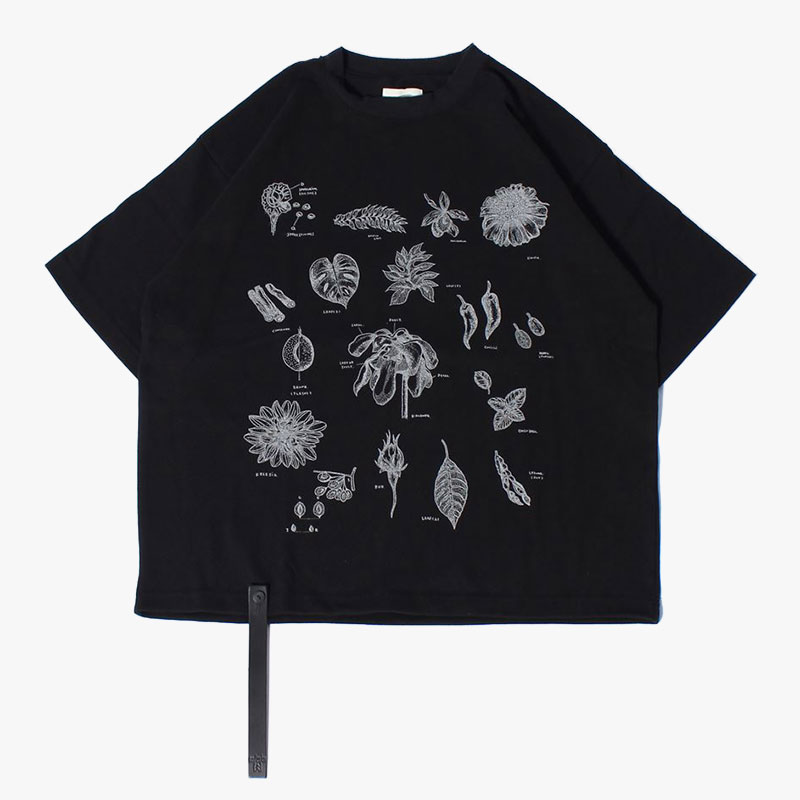 BOTANICAL TEE -2.COLOR-(BLACK)