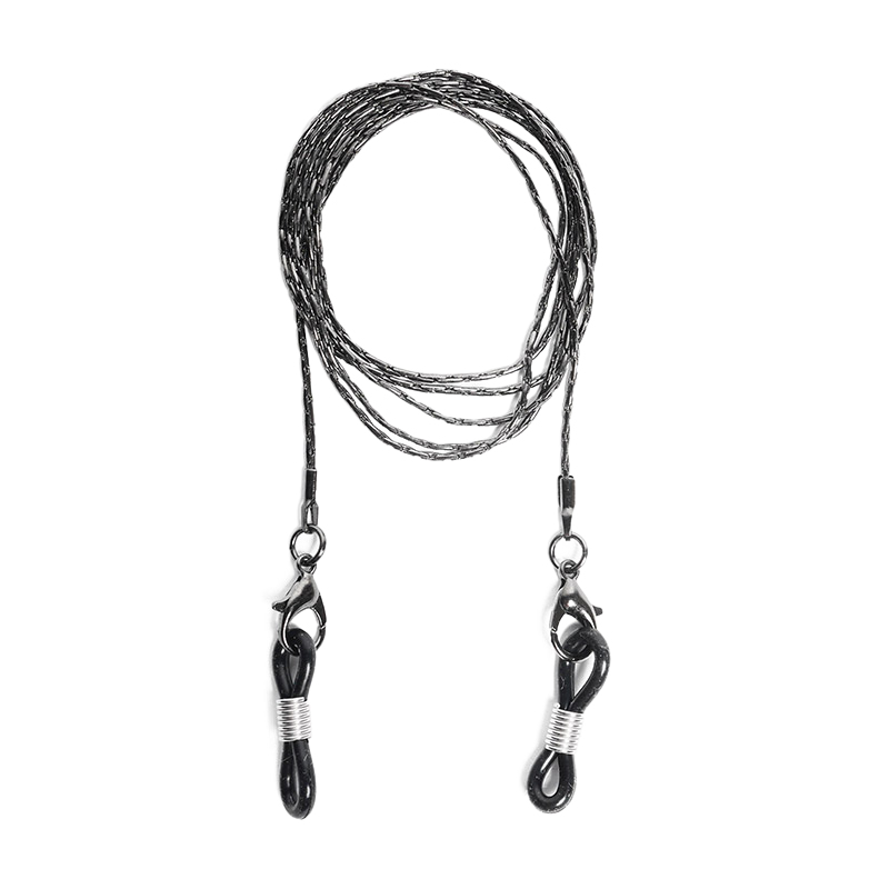 METAL GLASS CORD -3.COLOR-(BLACK)