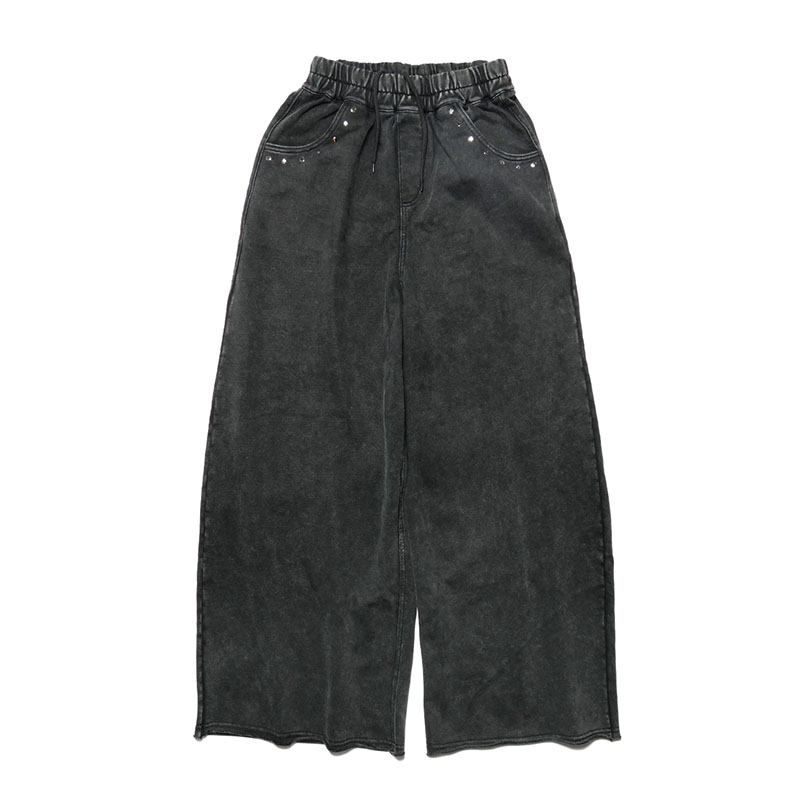 Spiderweb Sweatpants -BLACK-