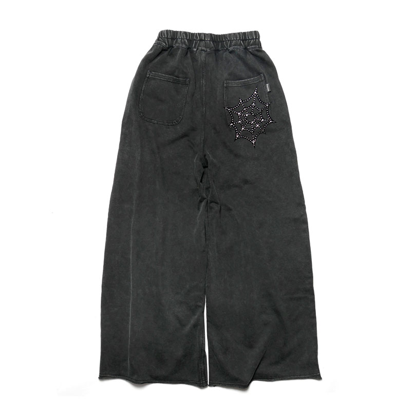 Spiderweb Sweatpants -BLACK-