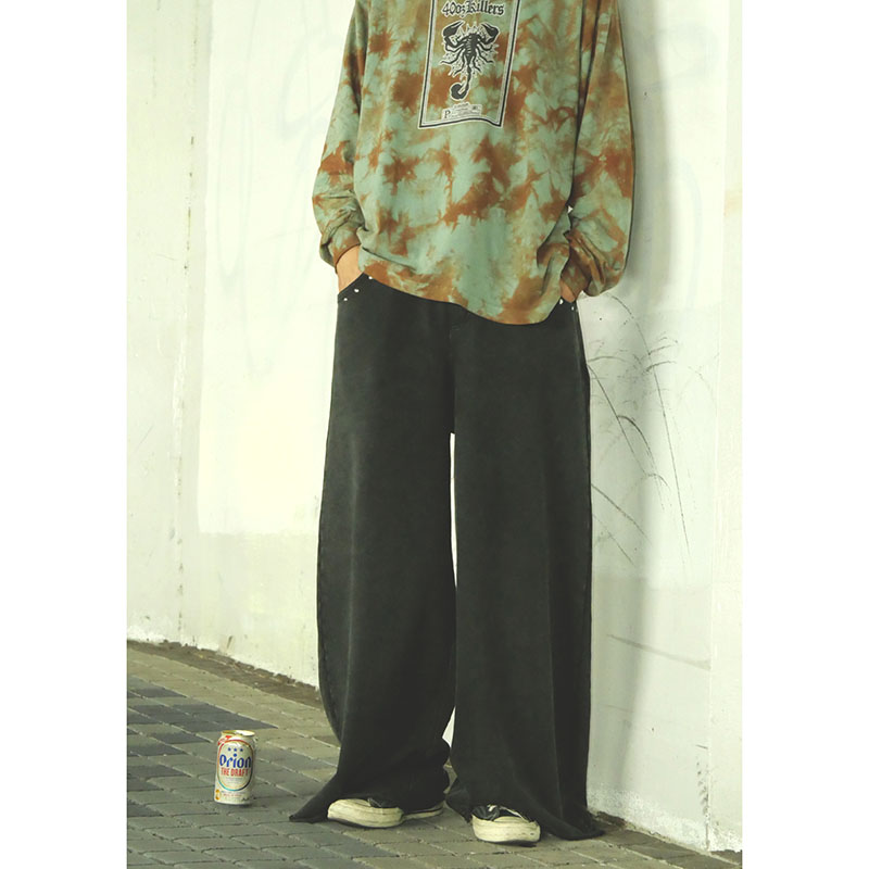 Spiderweb Sweatpants -BLACK-