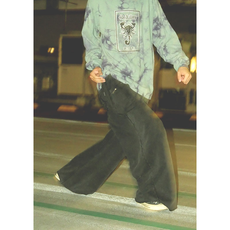 Spiderweb Sweatpants -BLACK-
