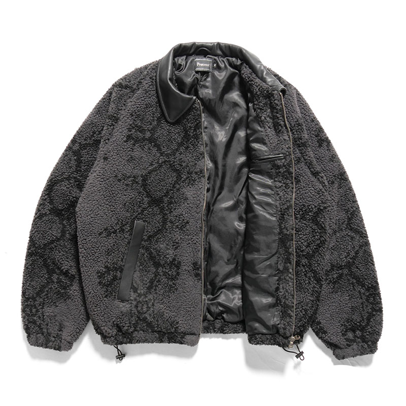 Python Pattern Boa Jacket -2.COLOR-