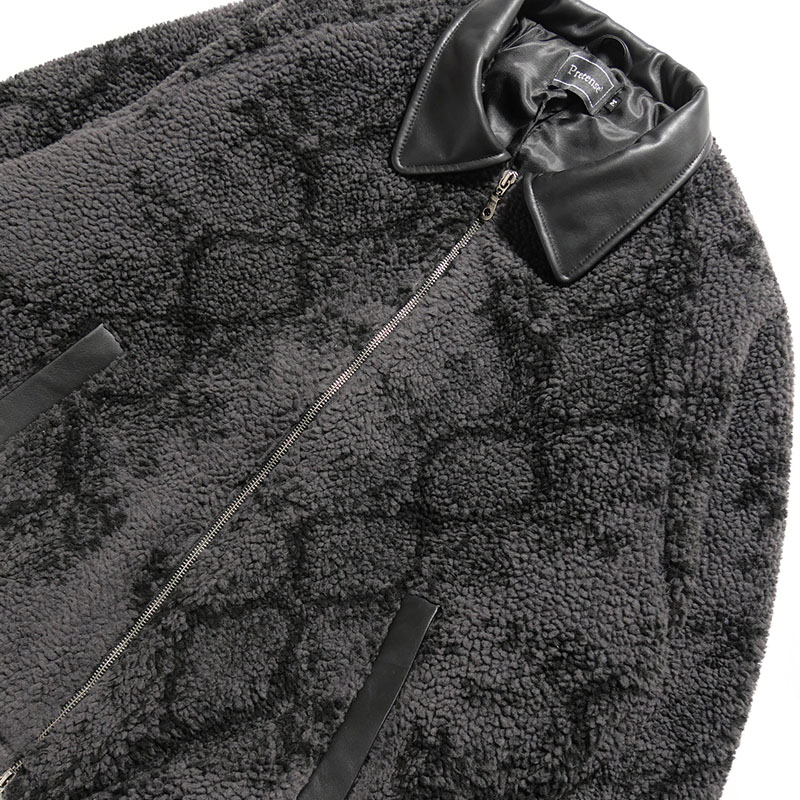 Python Pattern Boa Jacket -2.COLOR-