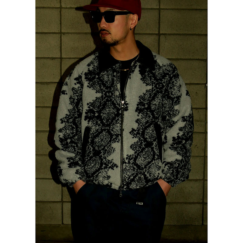 Python Pattern Boa Jacket -2.COLOR-
