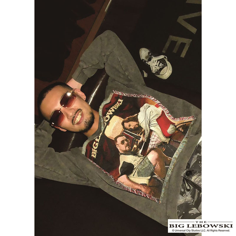 Bowling Tapestry Sweatshirt -BLACK-