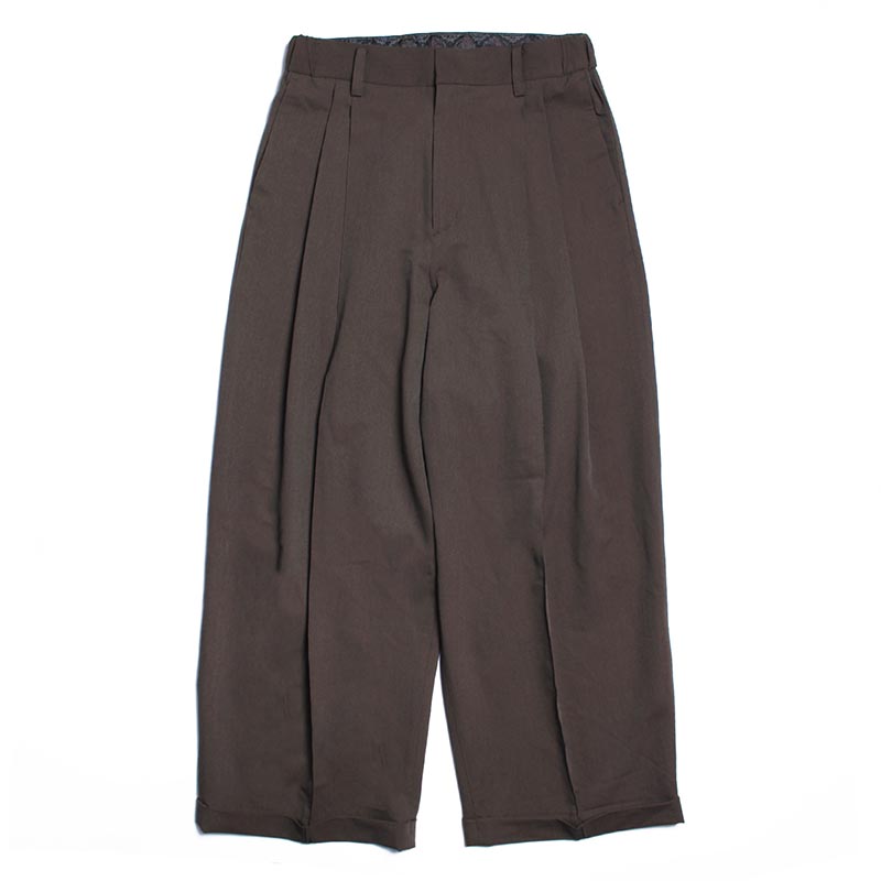 Wide Trousers -3.COLOR-(BROWN)