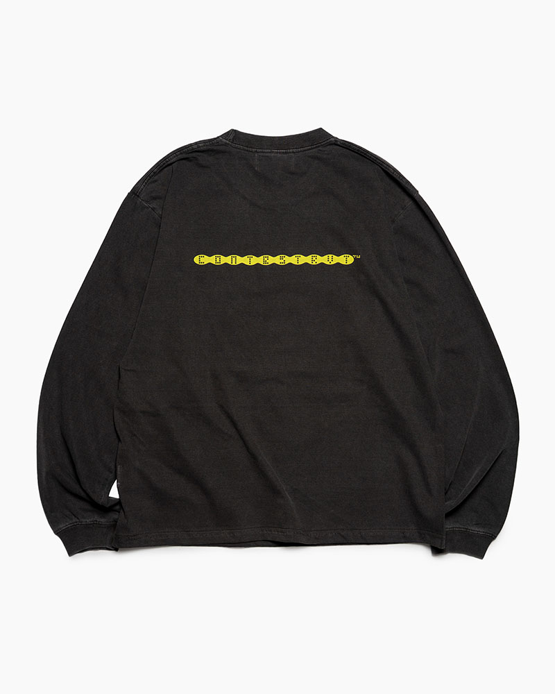 3D LOGO L/S TEE -BLACK-